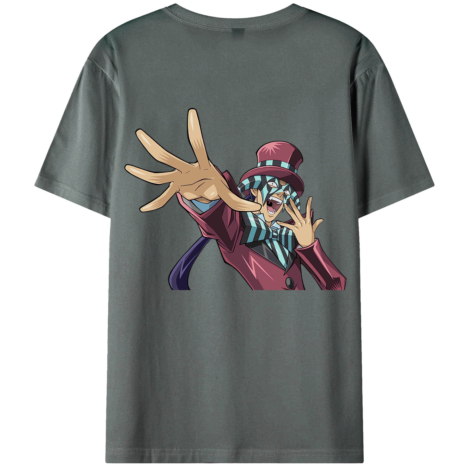 （画像用） 遊☆戯☆王 Yu-Gi-Oh! 綿100％ メンズ半袖Tシャツ（バックプリント） 通気性